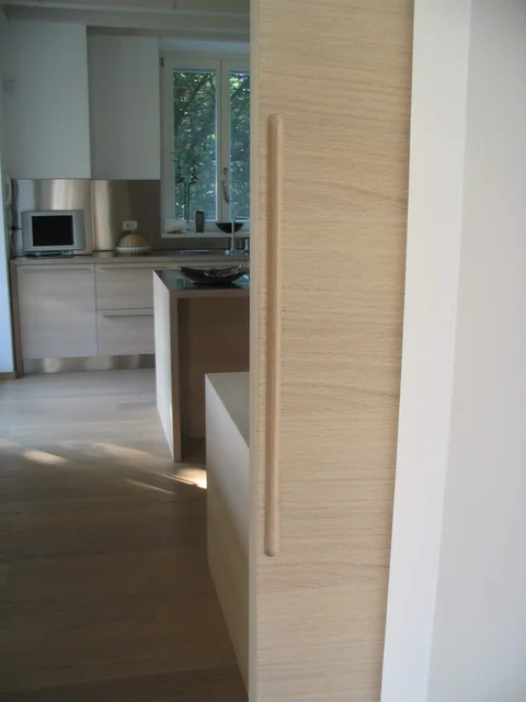 Abete laccato grigio luce